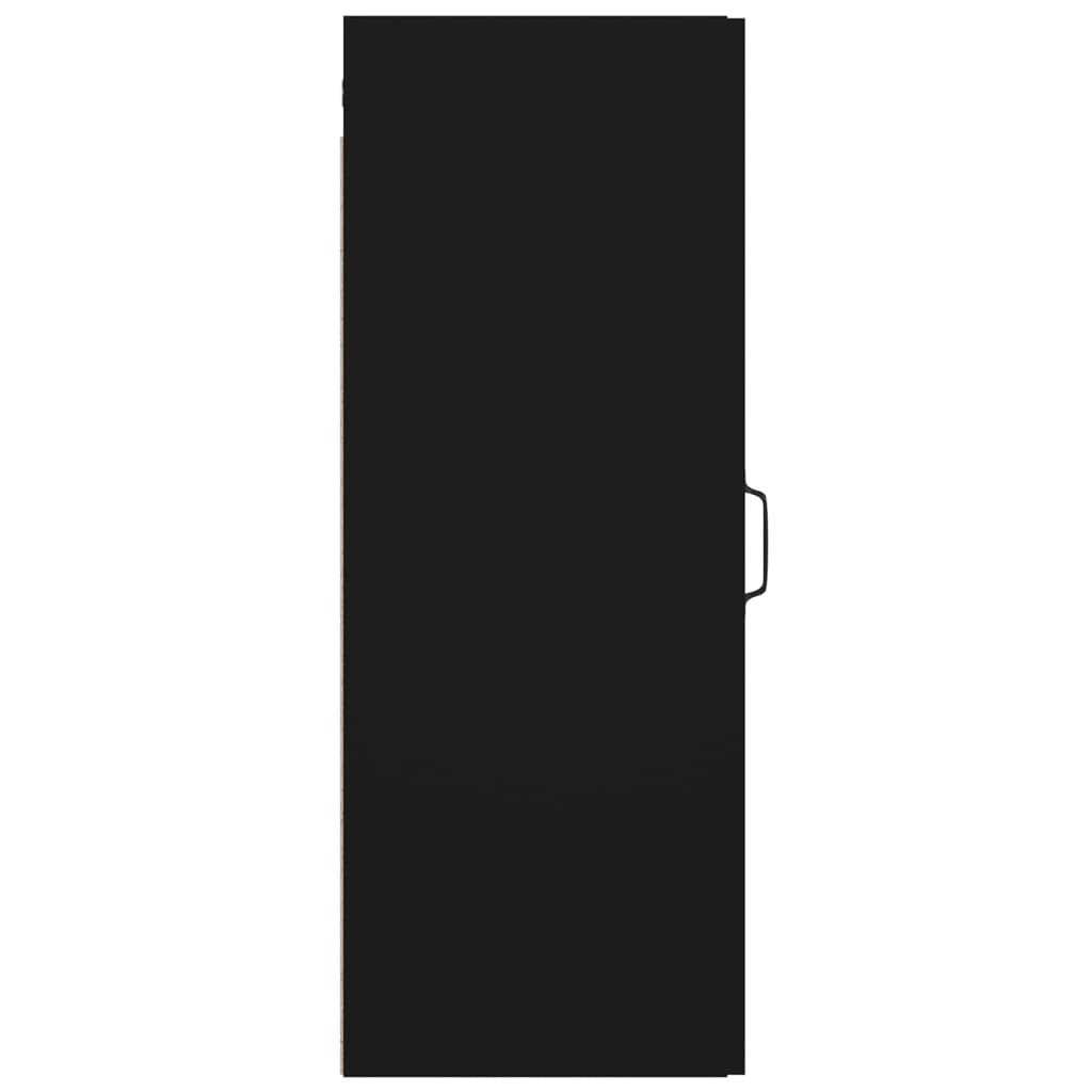 Armario De Pared Madera De Ingeniería Negro 34,5x34x90 Cm / Vetonek_1