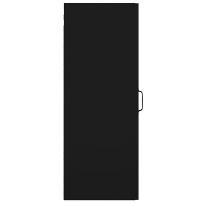 Armario De Pared Madera De Ingeniería Negro 34,5x34x90 Cm / Vetonek_1