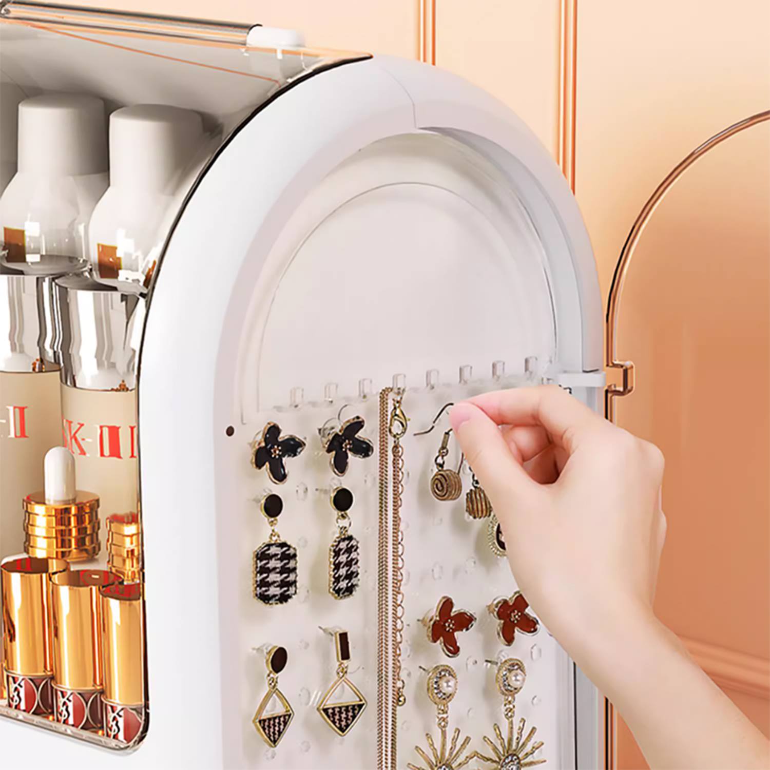 Joybos - Caja De Almacenamiento Para Cosmeticos Y Accesorios Con Tapa_2