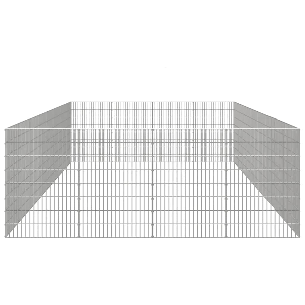 Vidaxl Recinto Corral Animales 24 Paneles Hierro Galvanizado 54x80 Cm_3