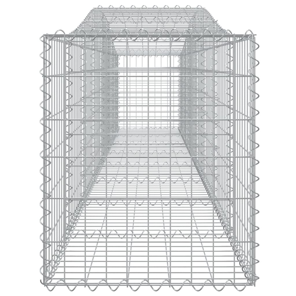 Cestas De Gaviones 9 Uds Forma De Arco Hierro 400x50x60/80 Cm_4