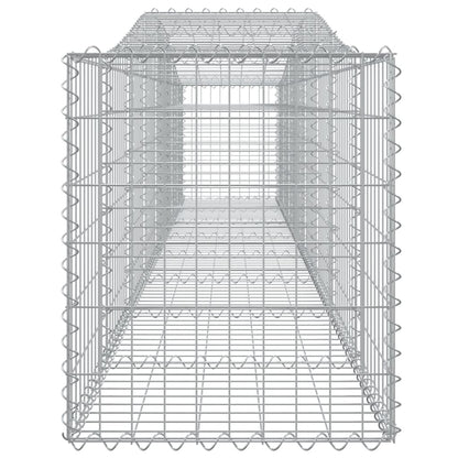 Cestas De Gaviones 9 Uds Forma De Arco Hierro 400x50x60/80 Cm_4