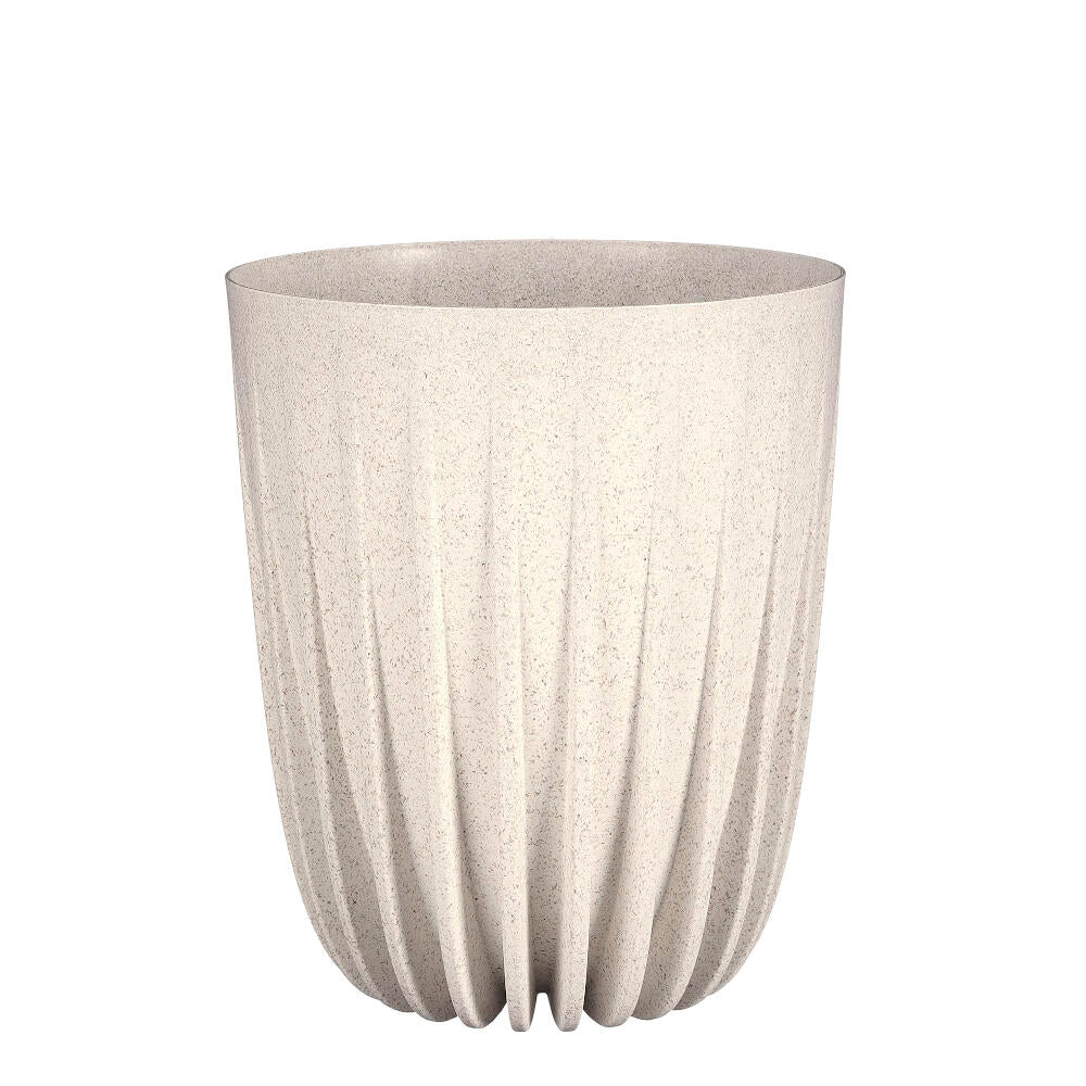 Macetero Plástico Reciclado Blanco 25cm_0