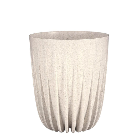 Macetero Plástico Reciclado Blanco 25cm_0