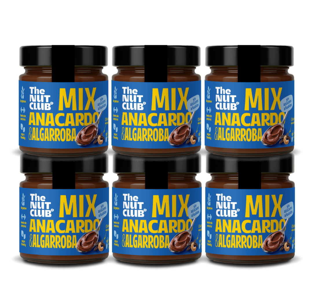 Pack crema de anacardo y algarroba 6 uds The Nut Club 1200g_0