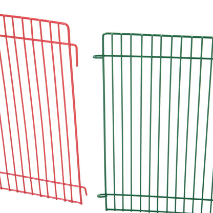 Pawhut Parque Para Cachorros Plegable Con 8 Paneles De Valla Metálica 34x23 Cm_4
