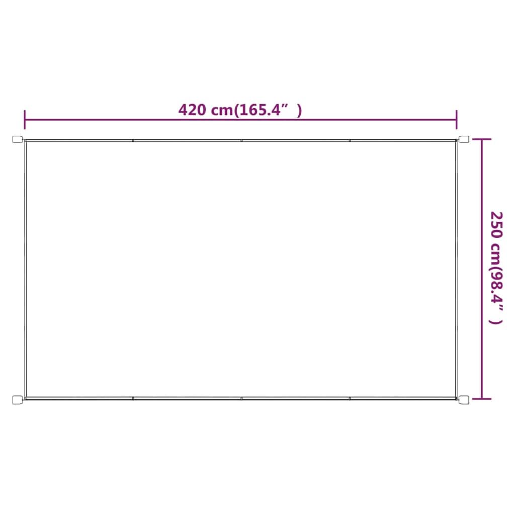 Vidaxl Toldo Vertical Tela Oxford Azul 250x420 Cm_2