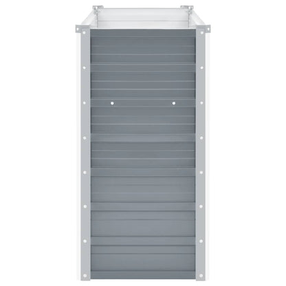 Arriate De Jardín De Acero Galvanizado Gris 100x40x77 Cm_3