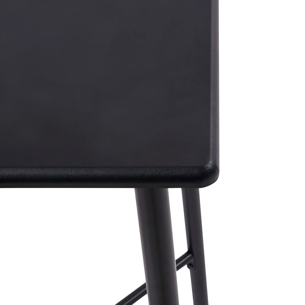 Mesa Alta De Cocina Mdf Negro 60x60x111 Cm_2