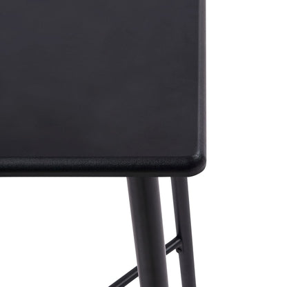 Mesa Alta De Cocina Mdf Negro 60x60x111 Cm_2