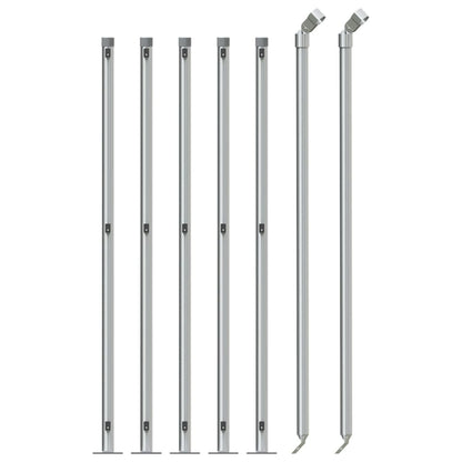 Cerca De Alambre Con Brida Plateada 1x10 M / Vetonek_0