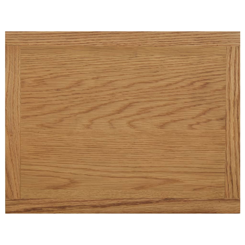 Mesa Revistero Madera Maciza De Roble 45x35x55 Cm_2
