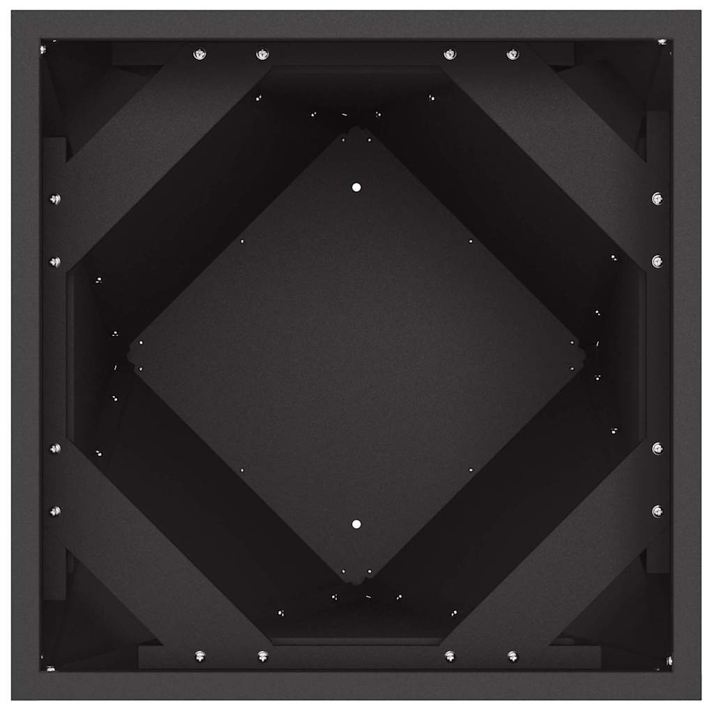 Jardinera Negro 30 X 30 X 75 Cm Acero_5