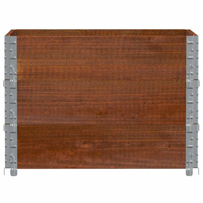 Jardinera De Madera Maciza De Pino Marrón 80x60 Cm_2