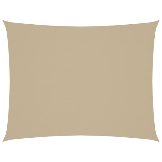 Vidaxl Toldo De Vela Rectangular Tela Oxford Beige 2x3 M_0