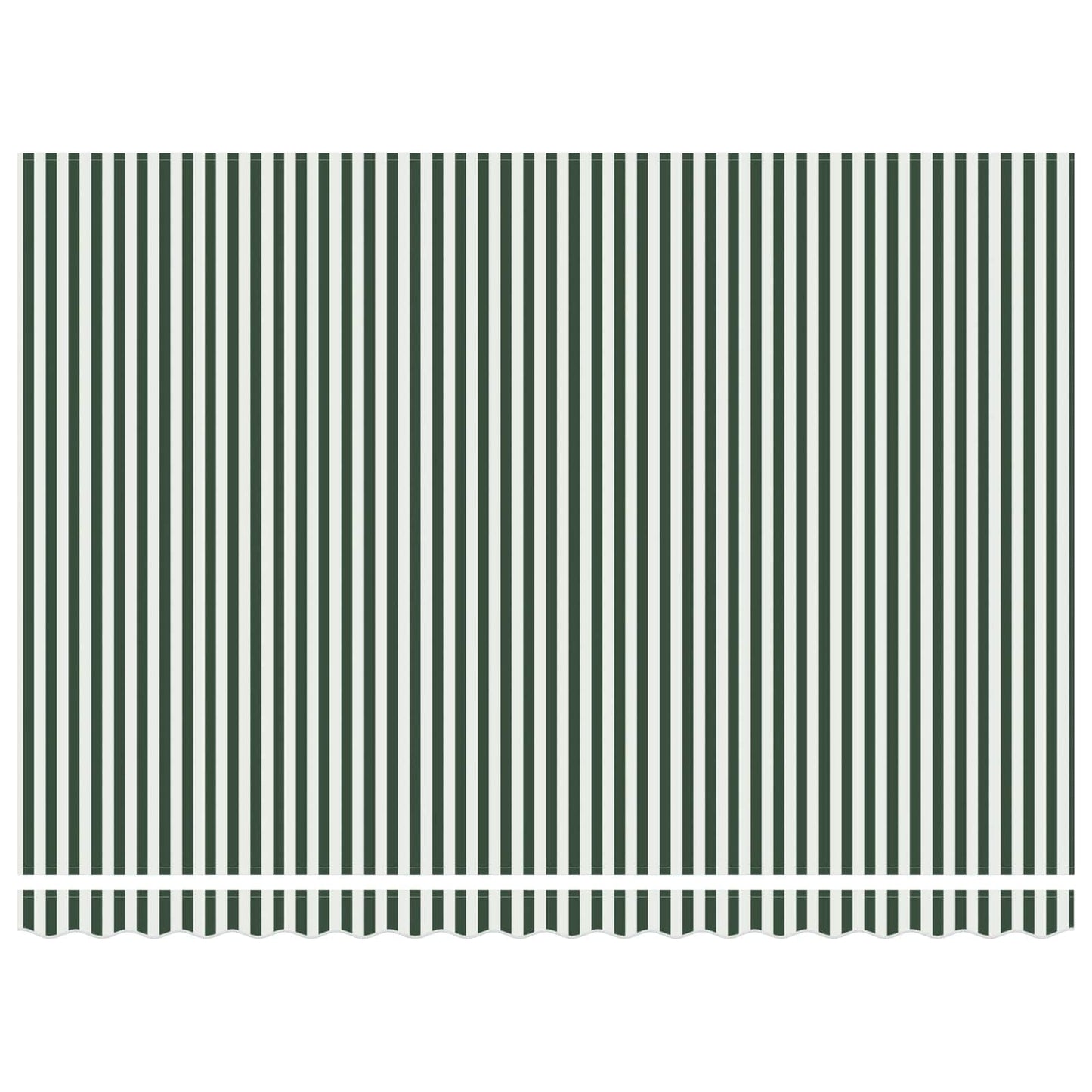 Toldo Retráctil Verde Y Blanco 450 X 300 Cm Tela Y Aluminio_5