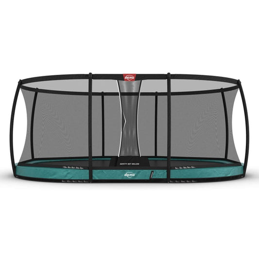 Cama Elastica Berg Inground Grand Champion 350 + Red Deluxe Verde.