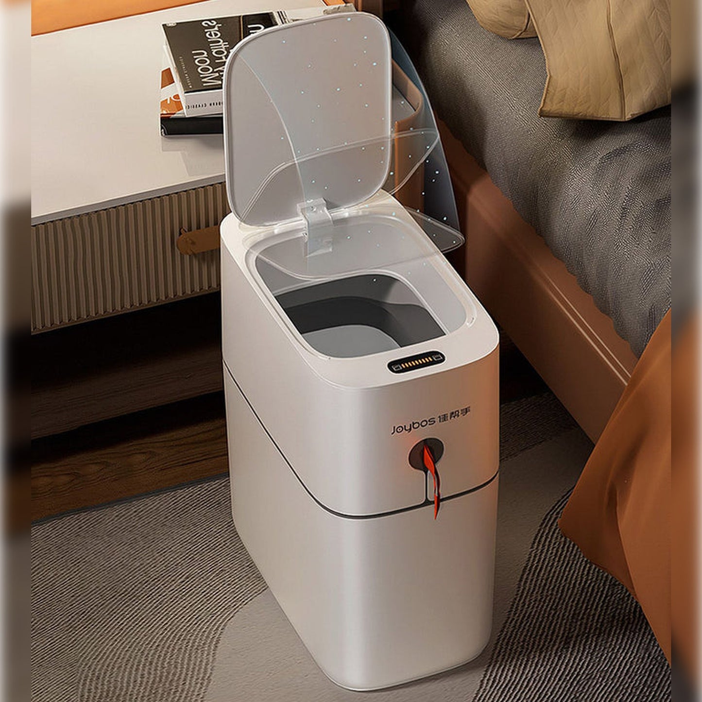 Cubo De Basura Automático Con Sensor De Movimiento Para Baño Joybos_4