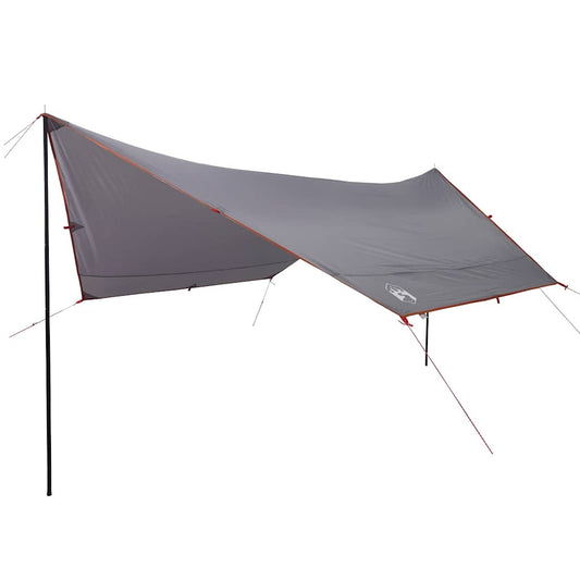 Lona De Camping Impermeable Gris Y Naranja 430x380x210 Cm_0