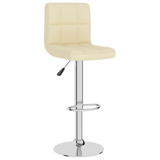 Taburete De Cocina De Tela Color Crema_0