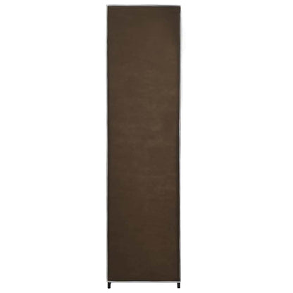 Armario Con 4 Compartimentos Marrón 175x45x170 Cm_5