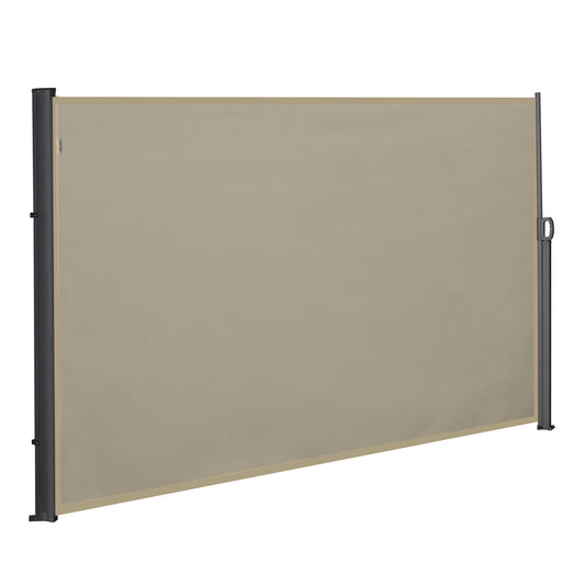 Outsunny Toldo Lateral Retráctil 180x300cm Protección Privacidad Solar Para_0