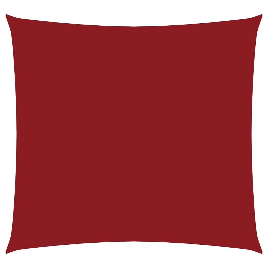 Toldo De Vela Cuadrado Tela Oxford Rojo 3x3 M_0