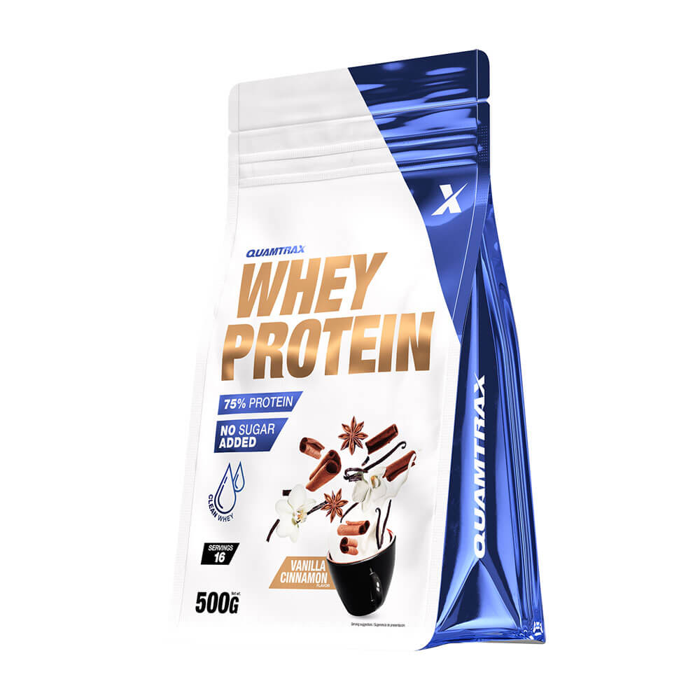 100% Whey Protein - 500g - Vainilla Con Canela - Proteina De Suero Whey - Quamtrax_0