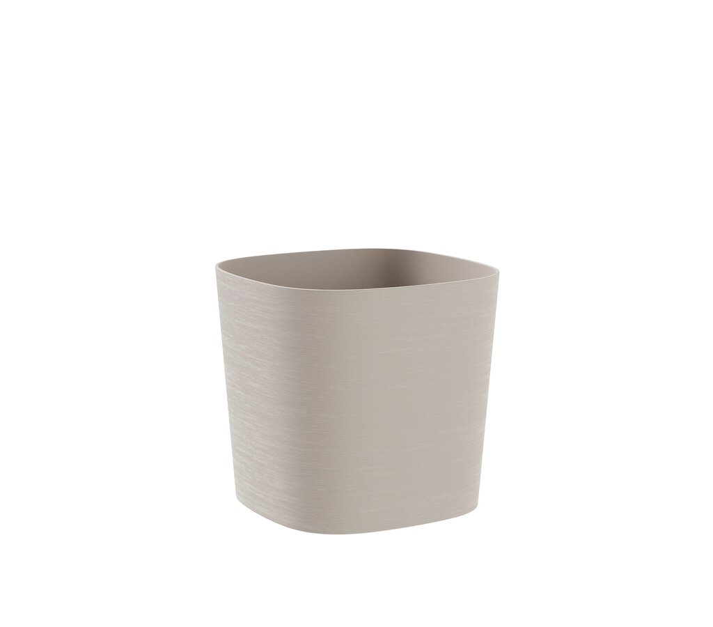 Teraplast Macetero De Plástico Reciclado Cuadrado Capri Cloud 24cm_0