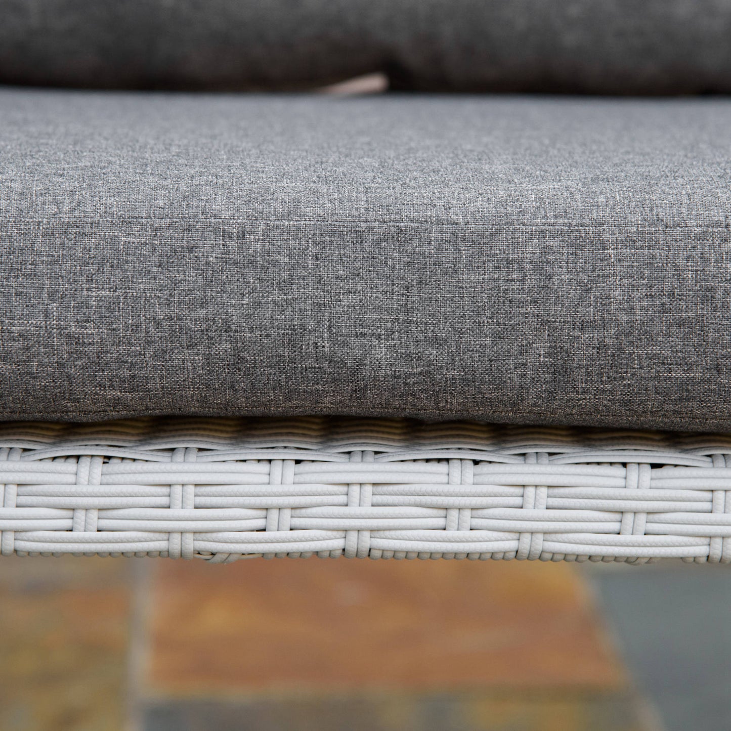 Outsunny Conjunto Muebles Ratán Jardín Mesa Sofá De 3 Plazas Y 2 Sillones Gris_3