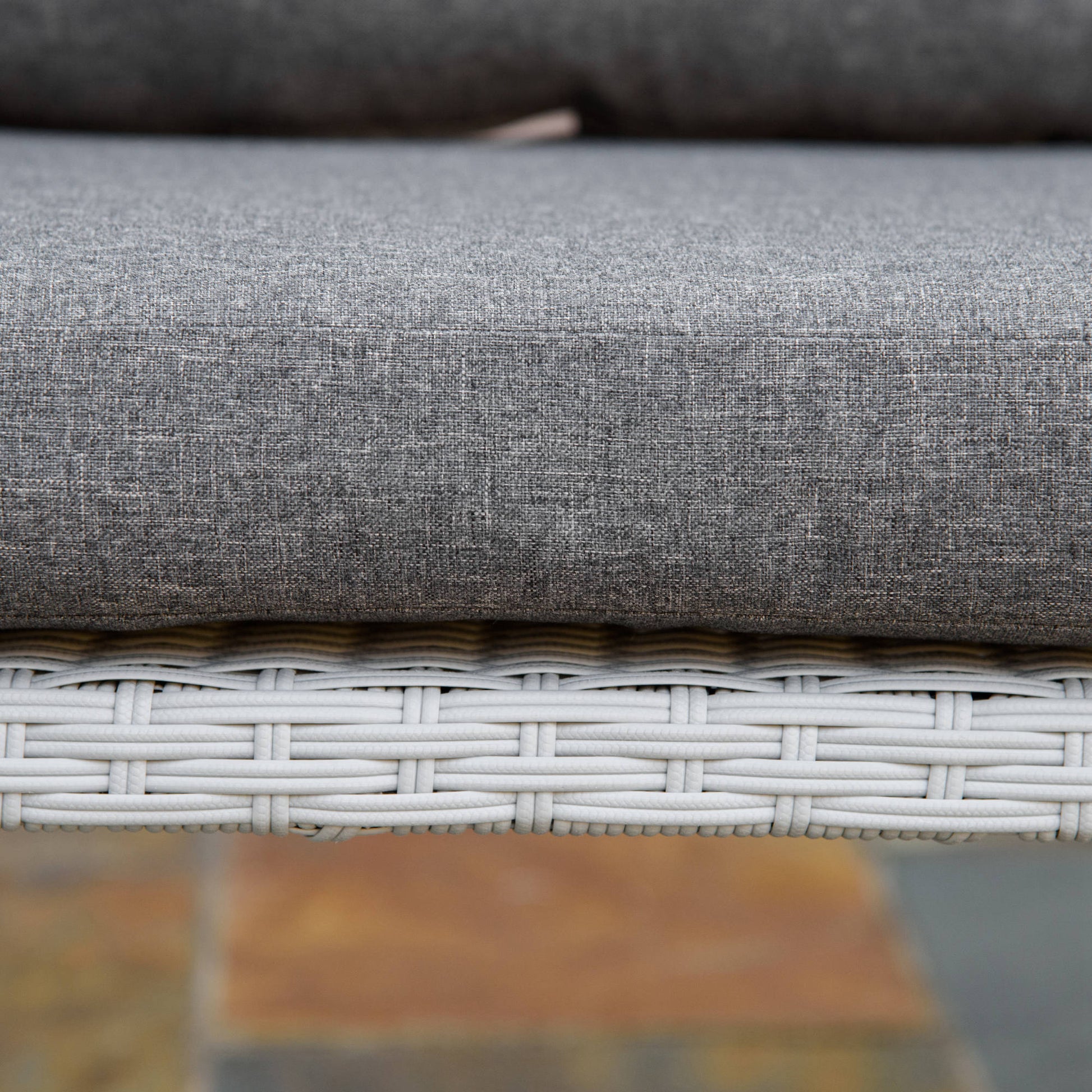 Outsunny Conjunto Muebles Ratán Jardín Mesa Sofá De 3 Plazas Y 2 Sillones Gris_3
