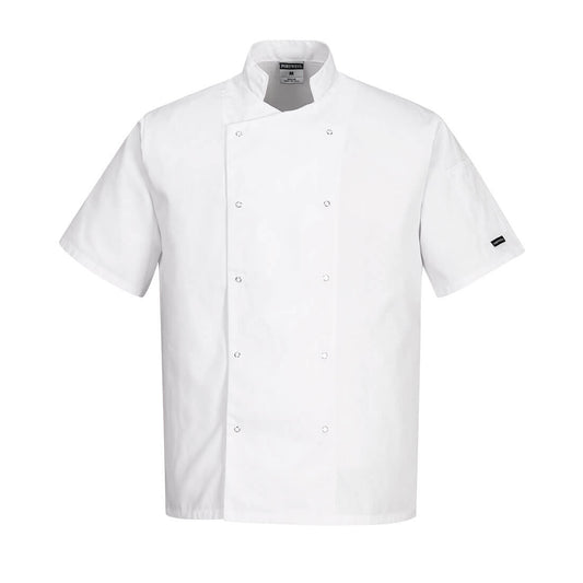 Chaqueta De Cocina Cumbria De Manga Corta / S / Blanco_0