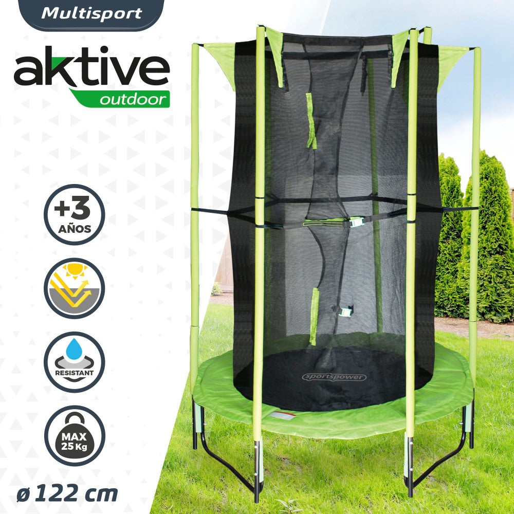Cama Elástica Infantil Ø122 Cm Aktive Outdoor_1