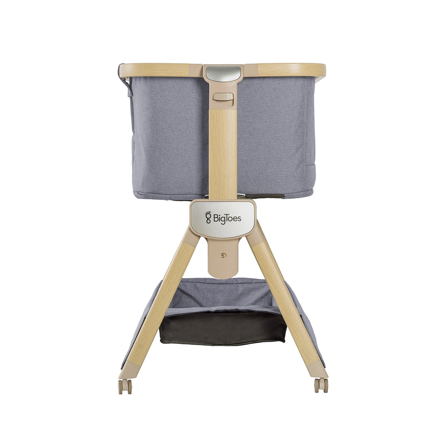 Minicuna De Colecho Plegable Bigtoes Flex Grey Nature_3