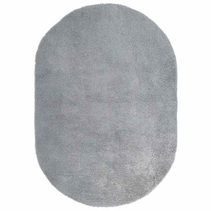 Vidaxl Alfombra De Pelo Largo Navarra Gris Plateado 300x200 Cm_0