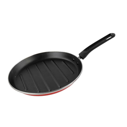 Asador Redondo 'sr' Ø28cm Acero Esmaltado Rojo Magefesa