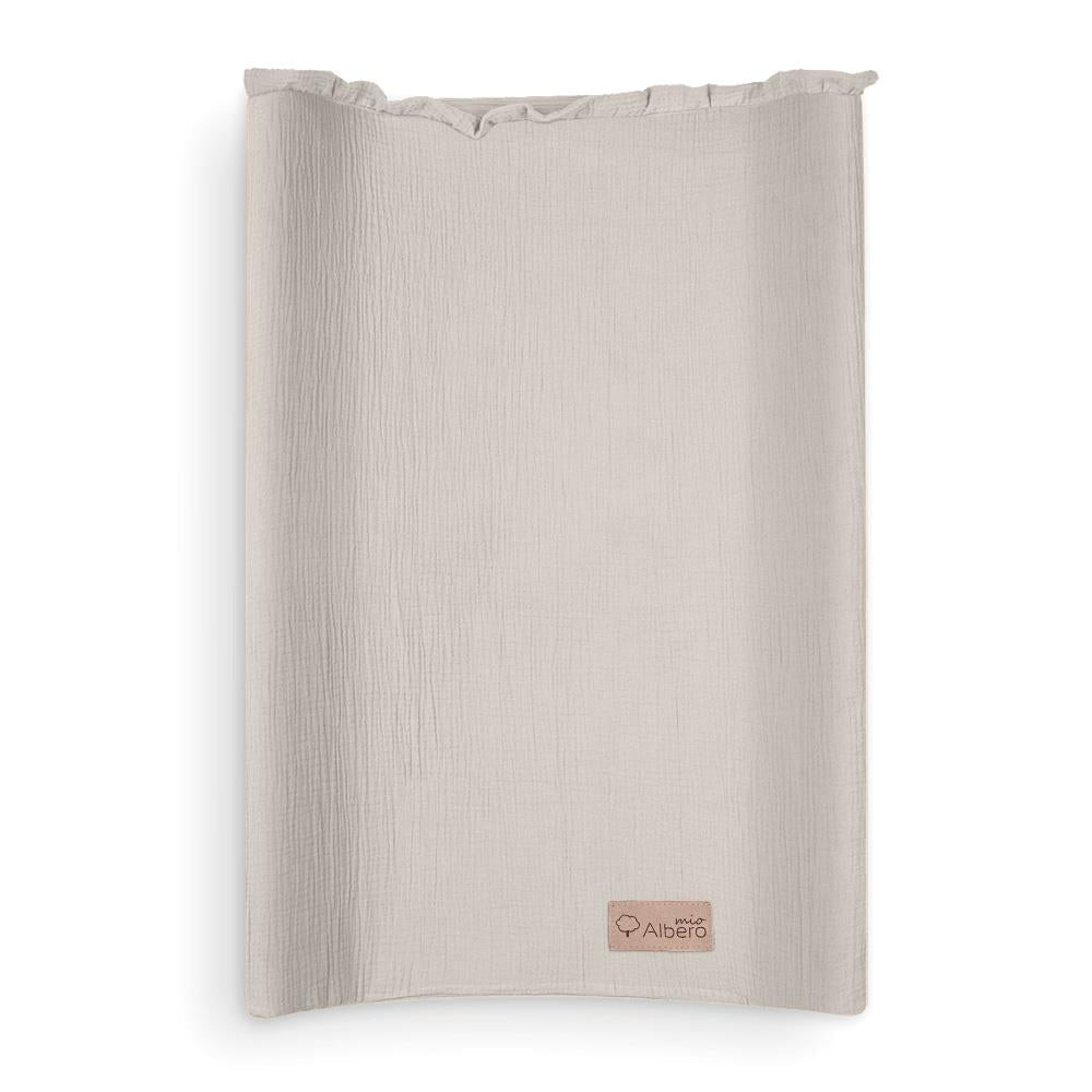 Funda De Cambiador Muselia Algodón 100% Cotton Color Beige_0