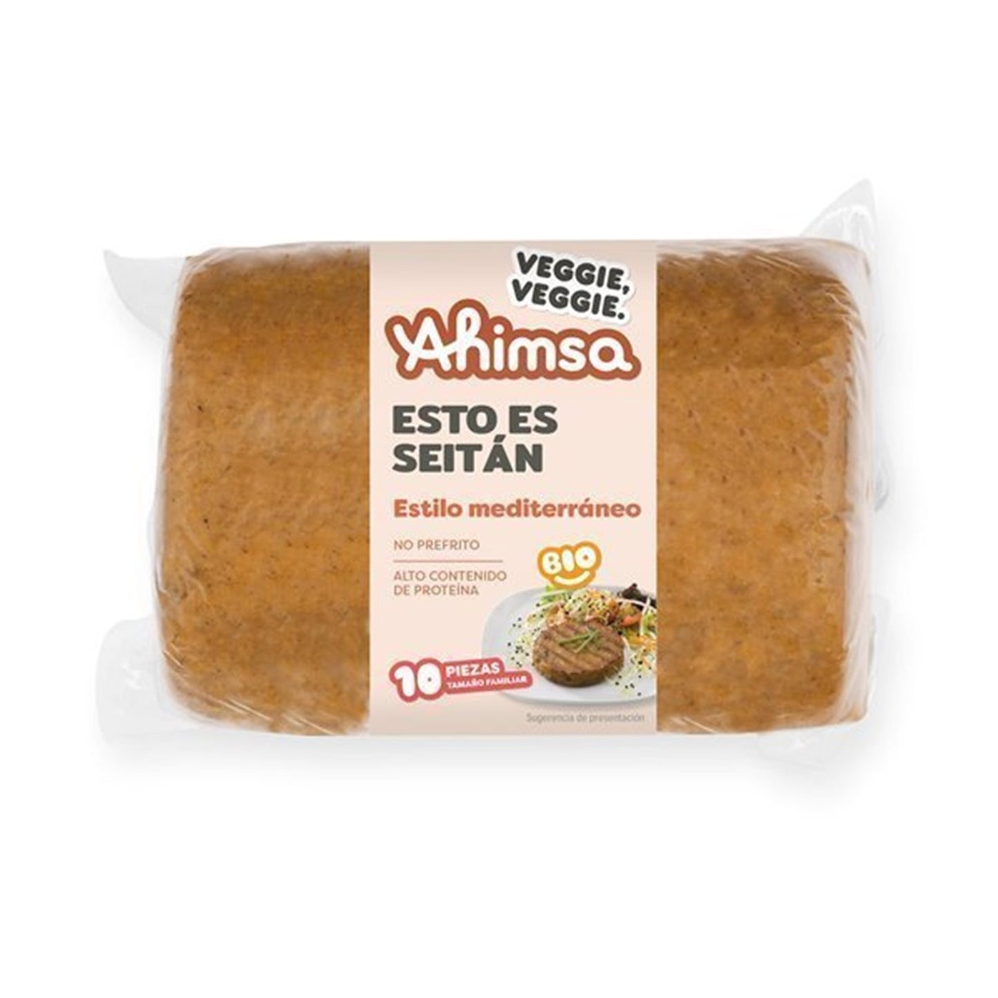 Filete Vegetal Seitán Mediterráneo Familiar Bio Ahimsa 750 G_0