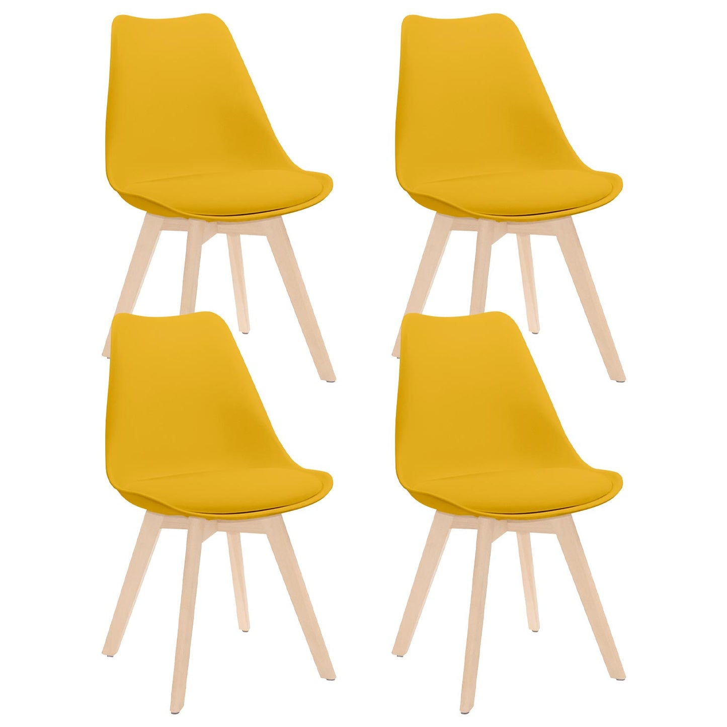 Pack 4 Sillas De Comedor Estilo Nórdico Daria 83x55x48cm Thinia Home_0