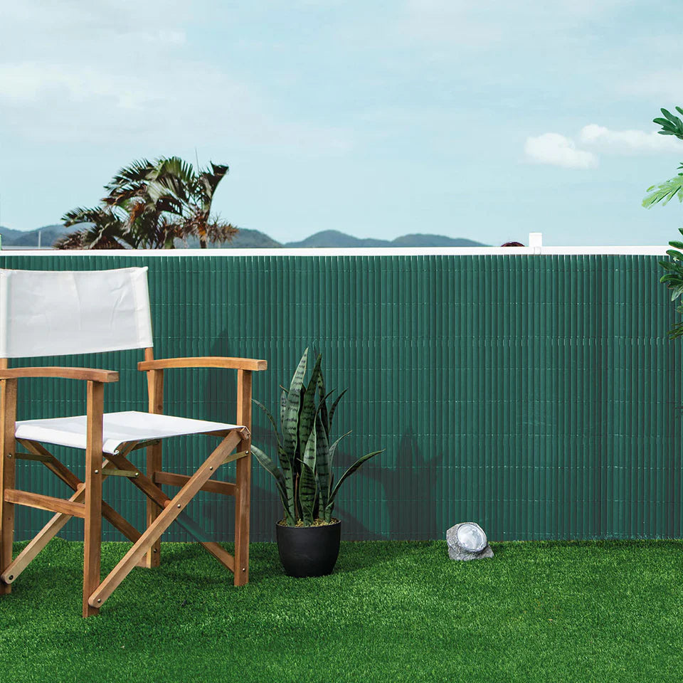 Pack Instalación Cañizo Pvc Lite 6 Metros Verde 1x3 M_2