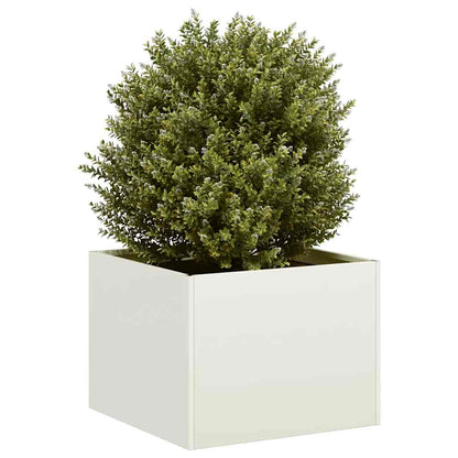 Jardinera Acero Blanco 40x40x30 Cm_1