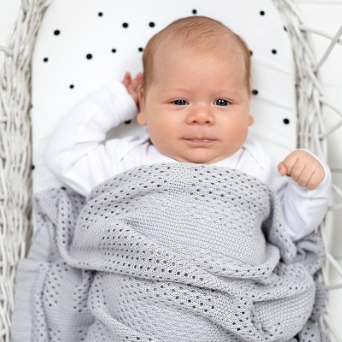 Manta De Bebe Light Bambú Grey