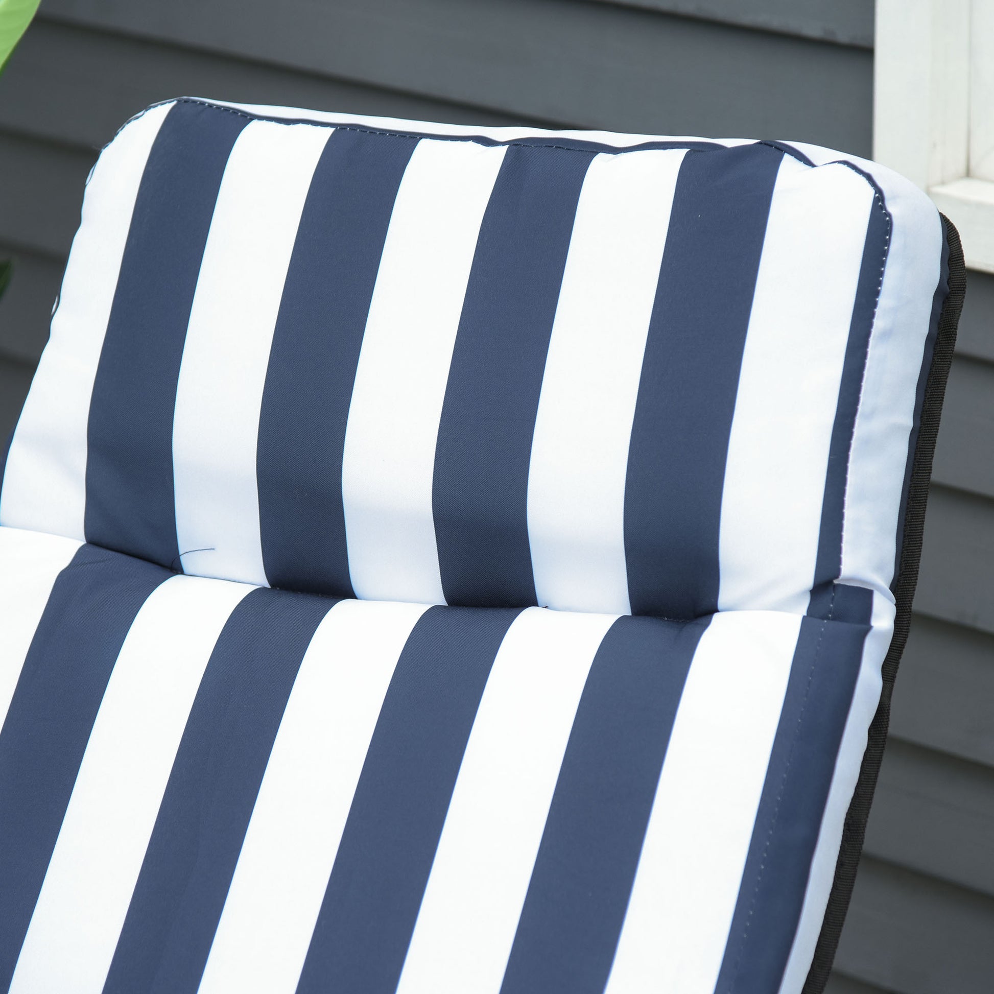 Outsunny 2 Tumbonas Plegables Con Respaldo Ajustable 60x75x66-102 Cm Azul_4