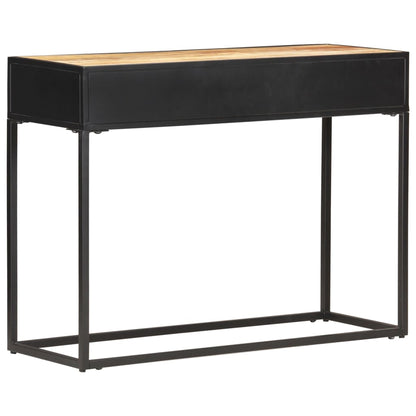Mesa Consola De Madera De Mango Rugosa 100x35x75 Cm_2