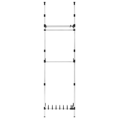 Sistema De Armario Telescópico Con Barras Y Estante Aluminio_5