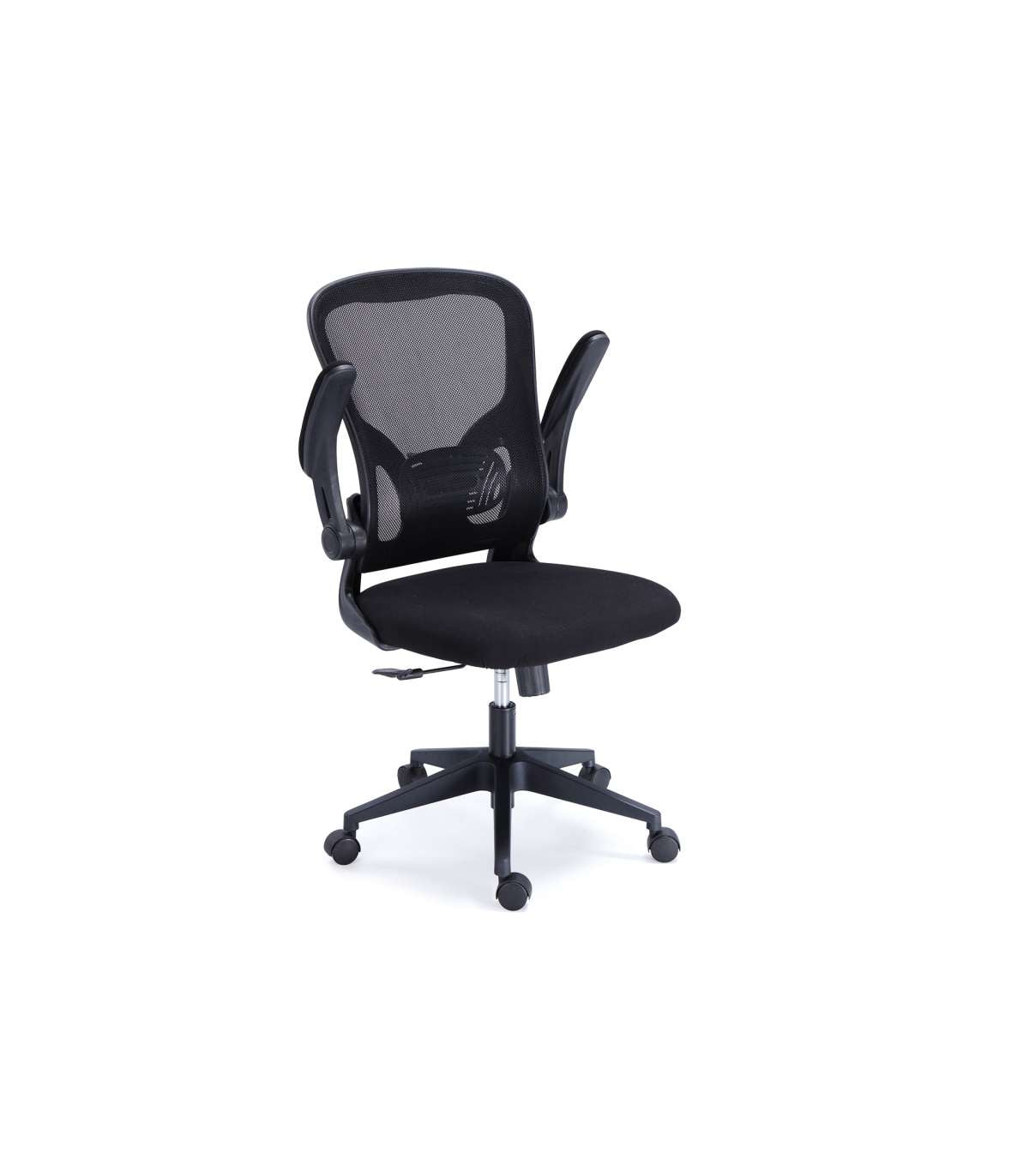 Silla Giratoria Regulable Lexi Tapizada En Tejido Red Transpirable Negro, 66 X 64 X 98-108_4