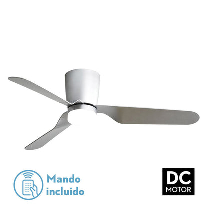 Ventilad 18w Dc Kochi Niquel 3 Aspas Plata 5 Veloc. 3000k, 4000k, 6000k C/remoto Y Temporizador 132 D_0