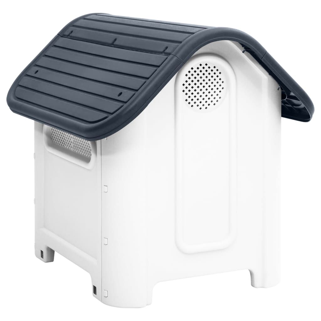 Vidaxl Casa Para Perro Gris 59x75x66 Cm Polipropileno_3