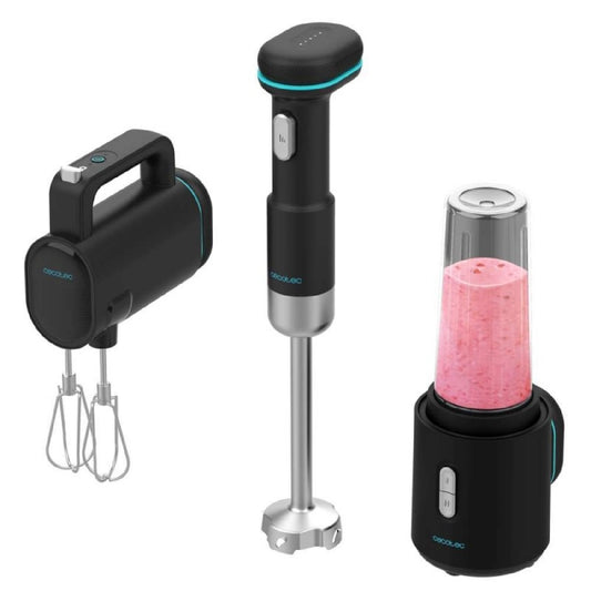 Cecotec Batidoras De Mano Portátil Blendgo Pack. 180w, Batería Con Carga 2h, 30min Uso, Indicador Batería, Accesorios Co_0