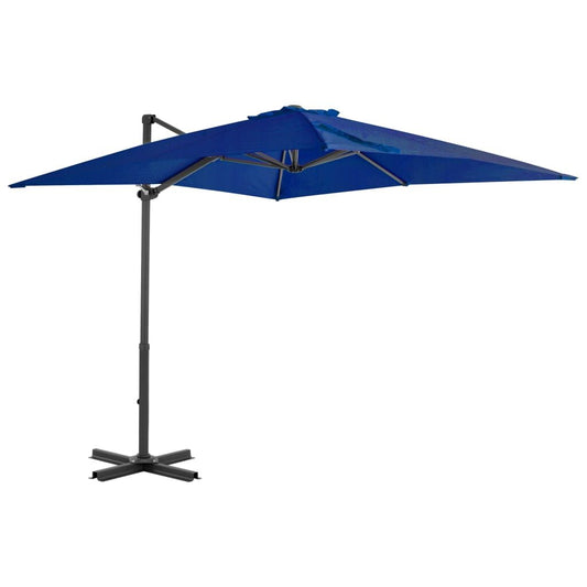 Vidaxl Sombrilla Jardín Voladiza Palo Aluminio Azul Azure 250x250 Cm_0
